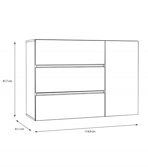 Cómoda cajonera LENY