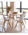 Pack de 4 sillas de comedor o cocina TULIPA