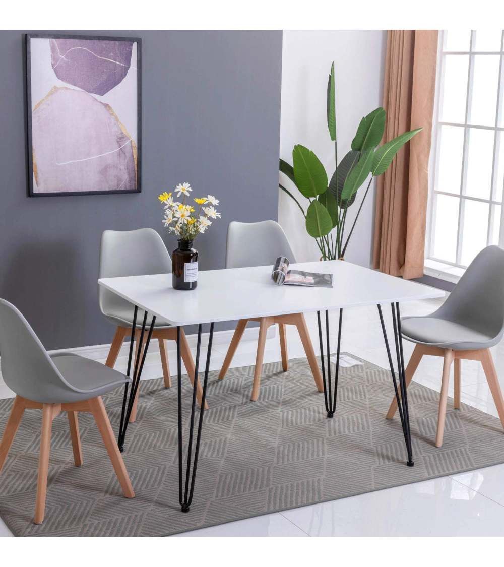 Pack de 4 sillas de comedor o cocina TULIPA