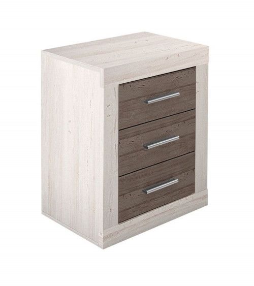 Mesita de noche 3 cajones JANA