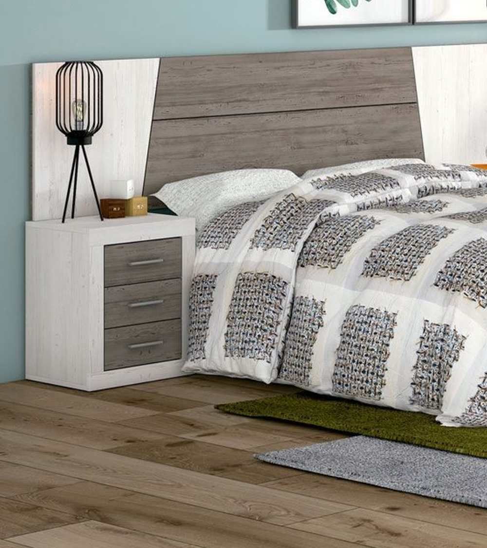 Mesita de noche 3 cajones JANA