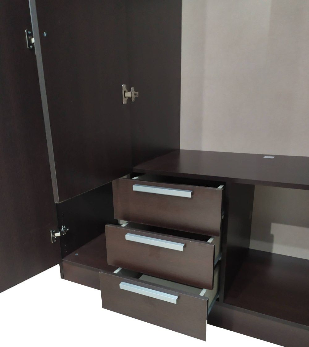 Armario ropero CUBE 3 puertas + 3 cajones