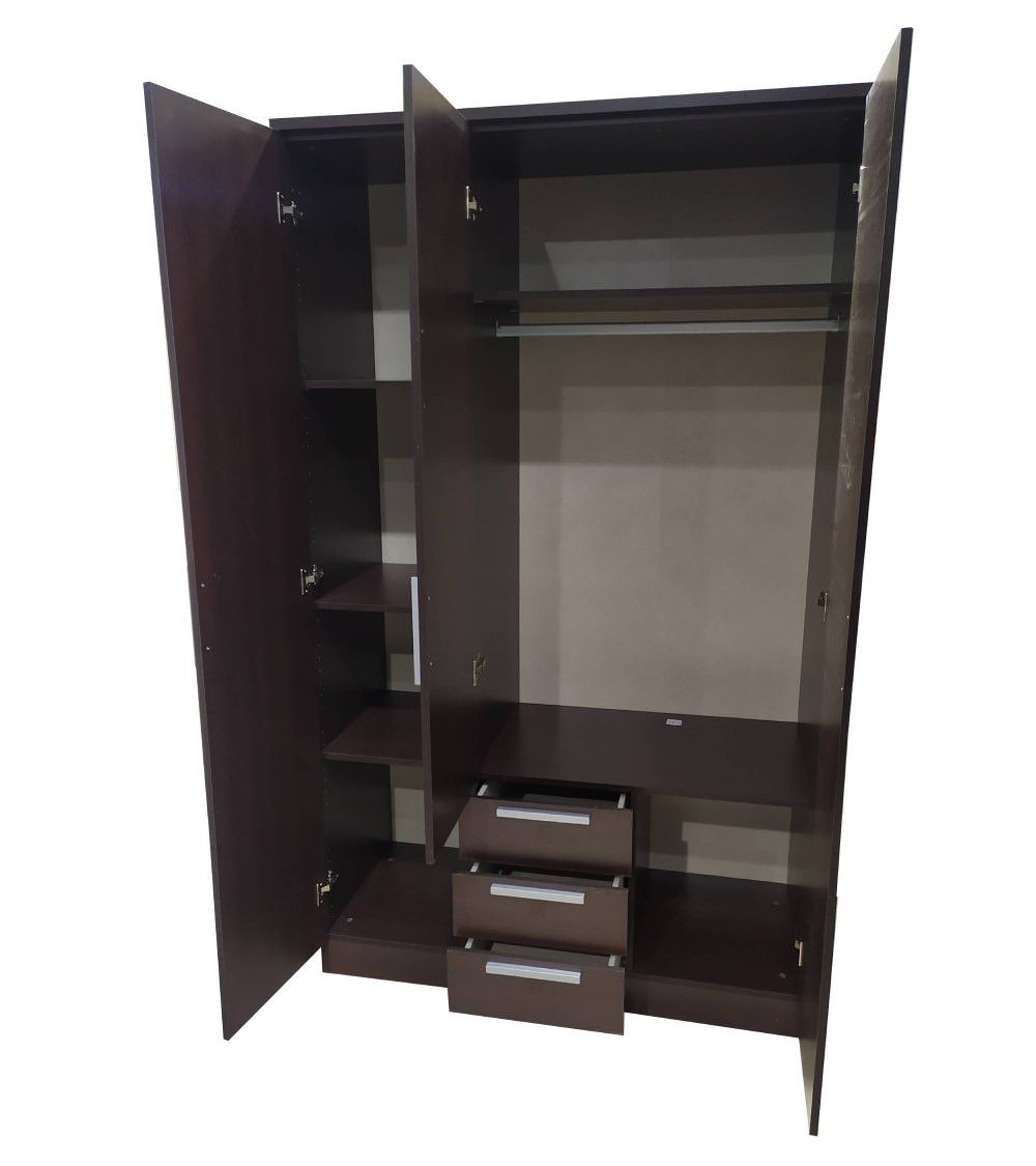 Armario ropero CUBE 3 puertas + 3 cajones