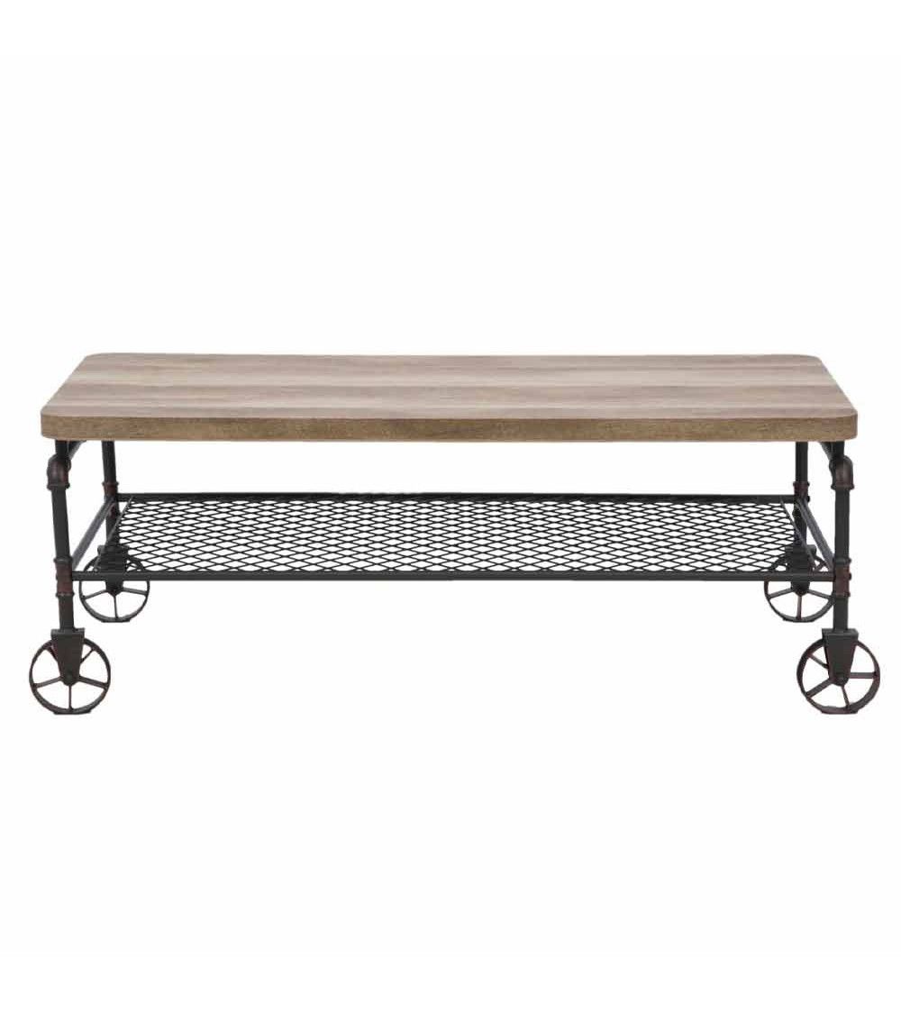 Mesa de centro Mateo - Mesa de centro rústica industrial