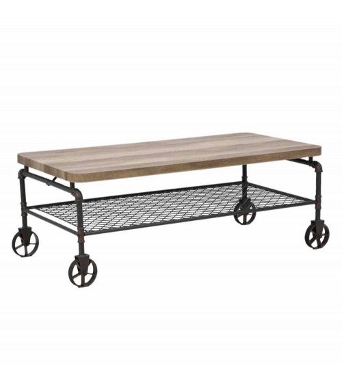 Mesa de centro Mateo - Mesa de centro rústica industrial