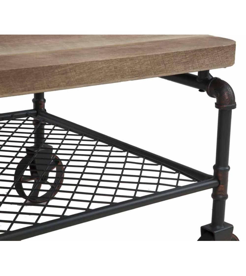 Mesa de centro Mateo - Mesa de centro rústica industrial