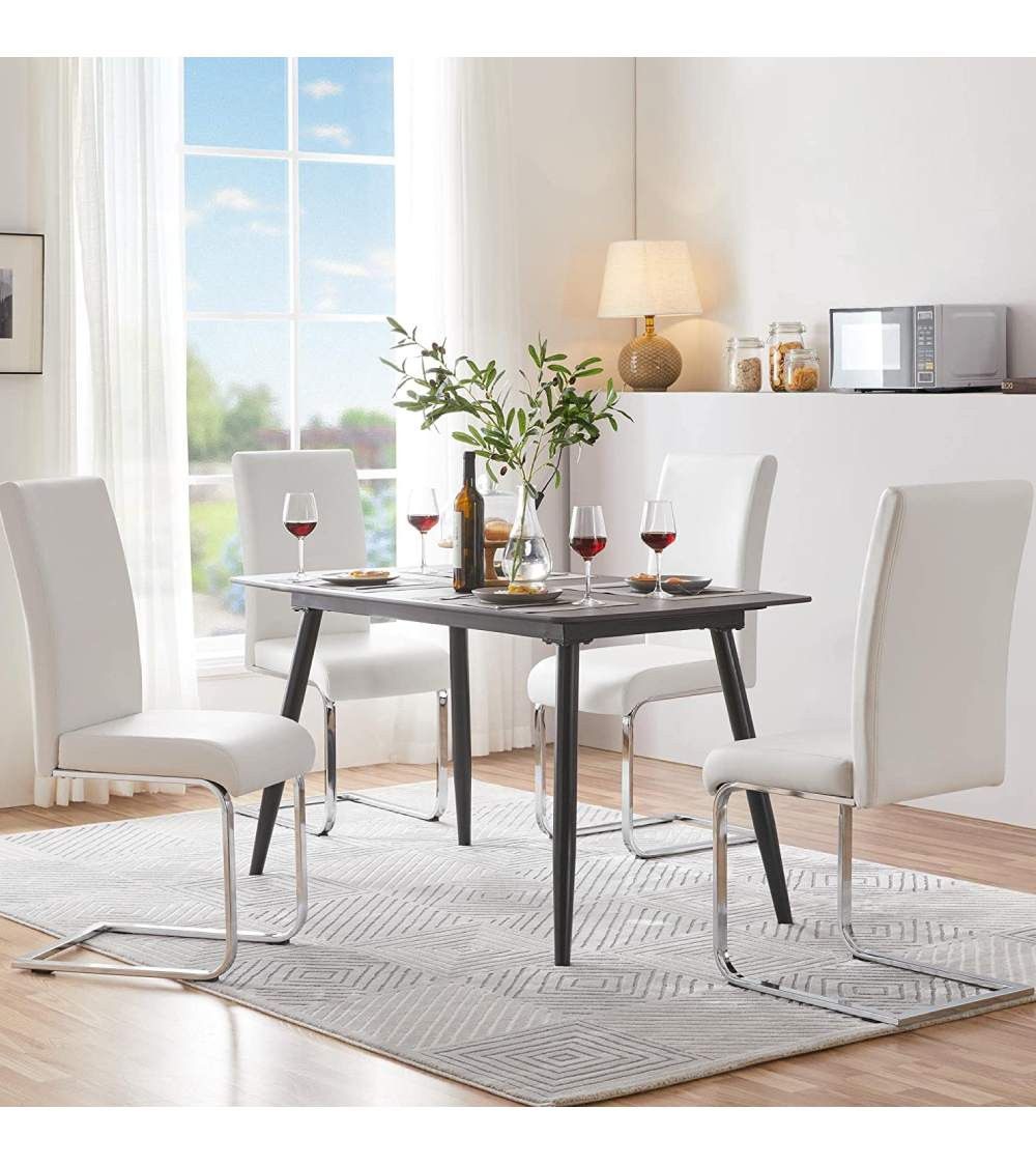 Pack 4 sillas comedor polipiel KIM | Cambia Tus Muebles