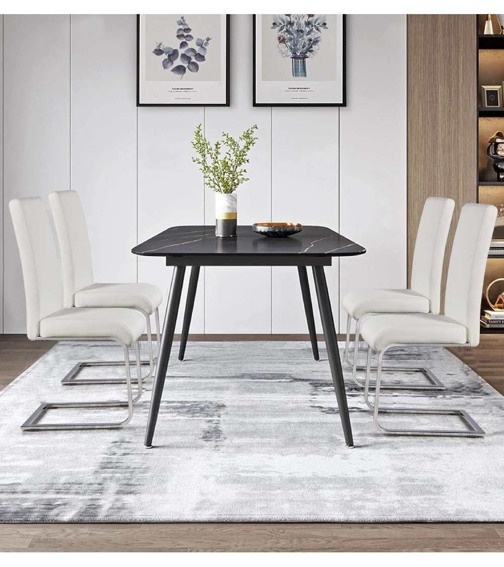Pack 4 sillas comedor polipiel KIM | Cambia Tus Muebles