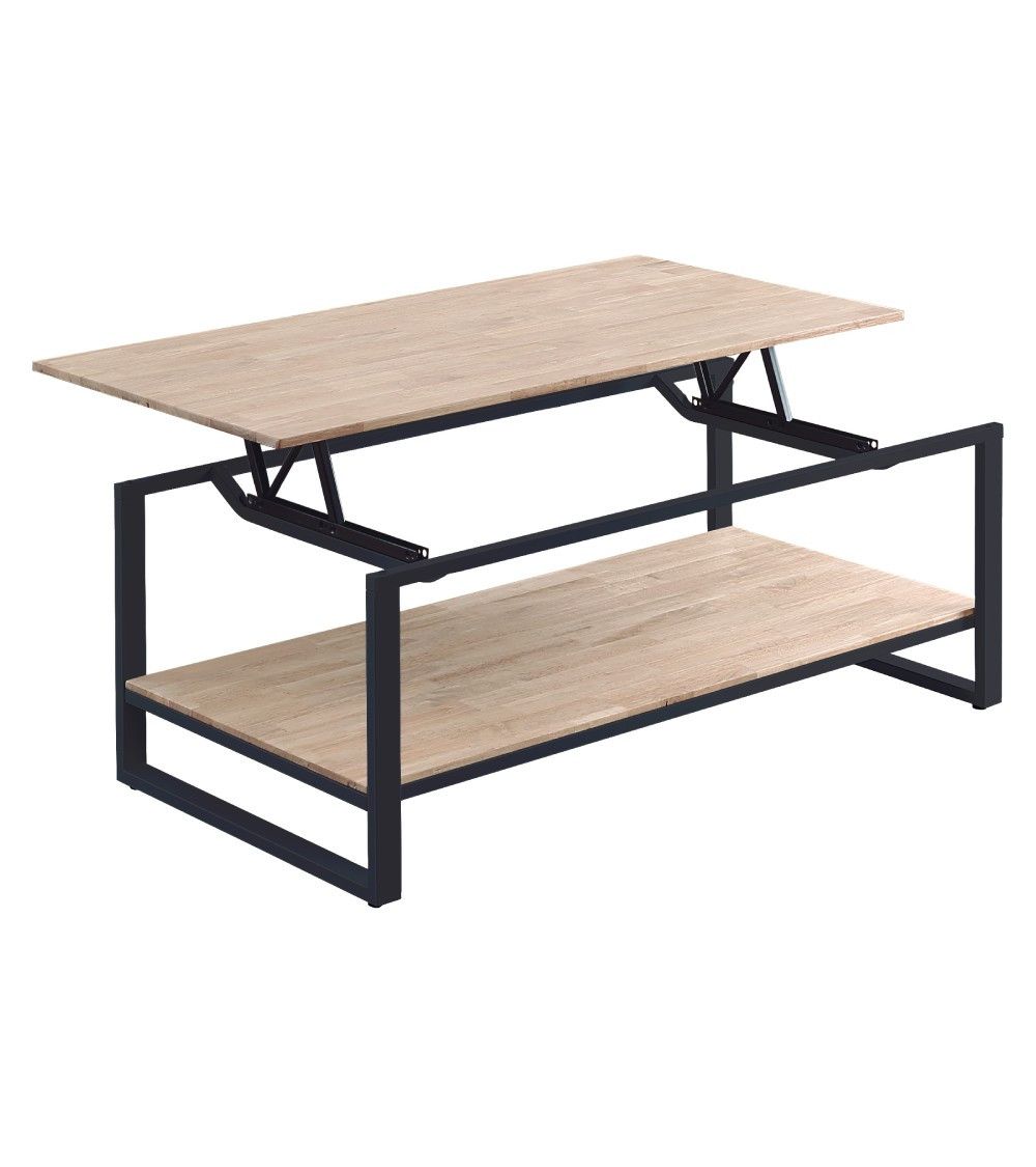 Mesa centro elevable estilo industrial JARED