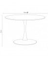 Mesa comedor cocina redonda CHIARA