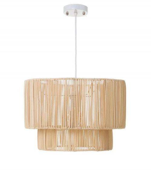 Lámpara de techo TEVA, diseño ratán