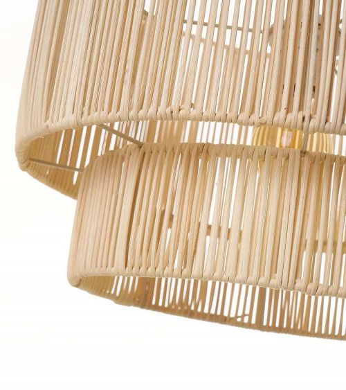 Lámpara de techo TEVA, diseño ratán