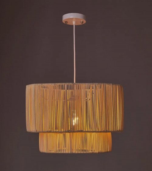 Lámpara de techo TEVA, diseño ratán