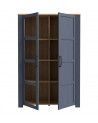 Vitrina alta 2 puertas ODIN, en azul marino