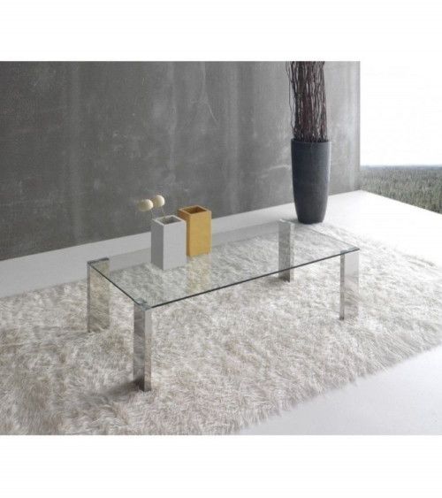 Mesa centro rectangular cristal CANNES