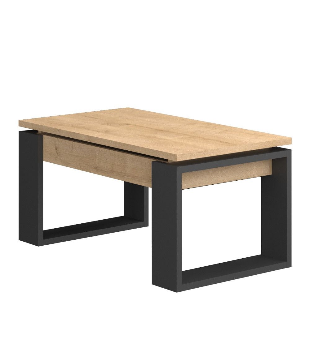 Mesa centro elevable RUBI estilo industrial | Cambia Tus Muebles