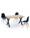 Mesa de comedor industrial DAREK pata X