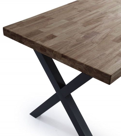 Mesa de comedor industrial DAREK pata X