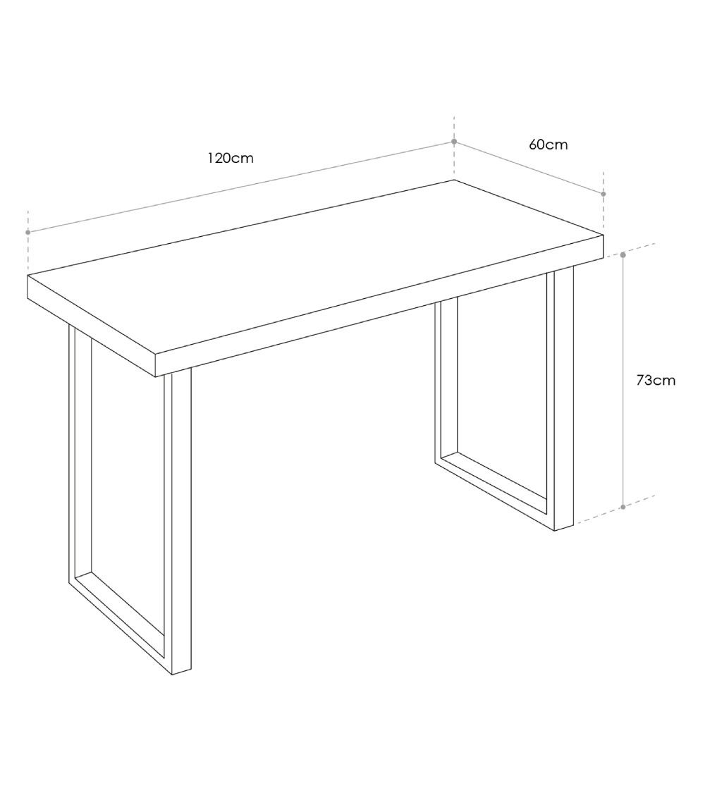 Mesa de estudio DAREK - Escritorio auxiliar industrial
