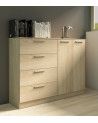 Cómoda 4 cajones 2 puertas CUBE