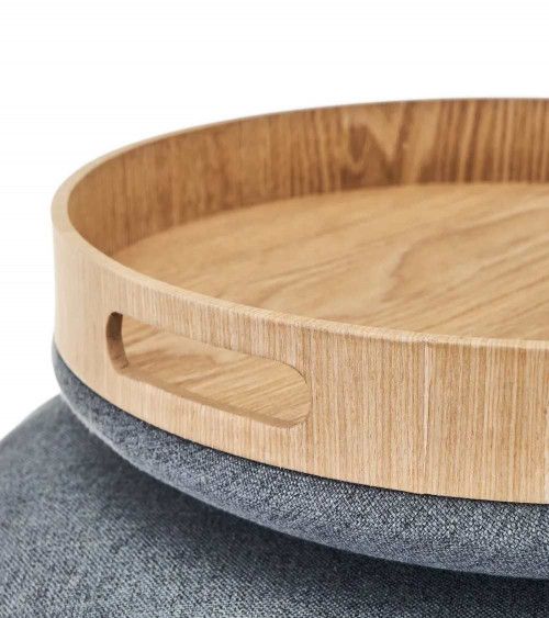 Pack 2 puffs decorativos con arcón ANIA