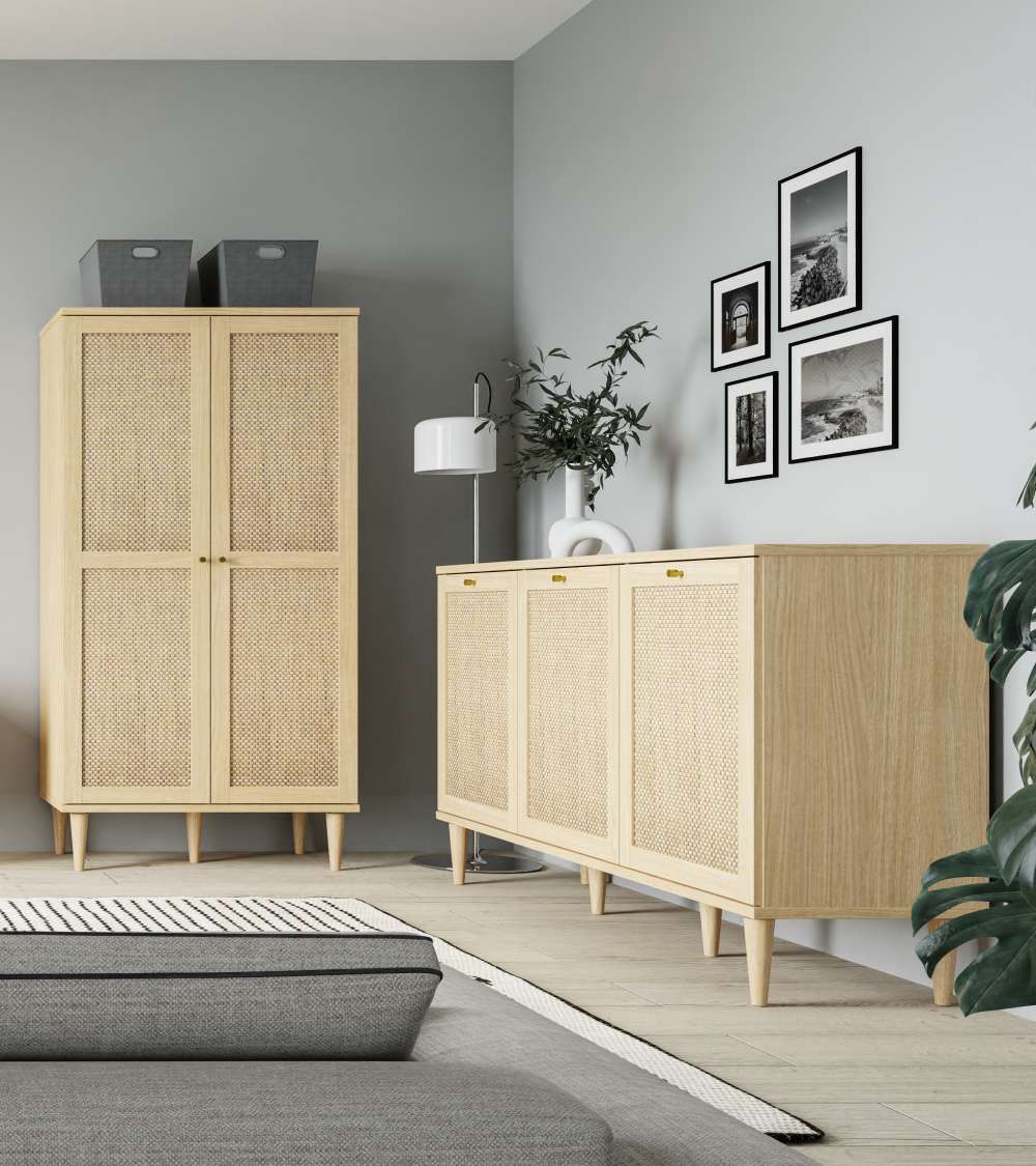 Mueble aparador de ratán DEKA