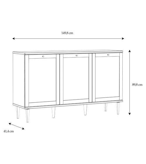 Mueble aparador de ratán DEKA