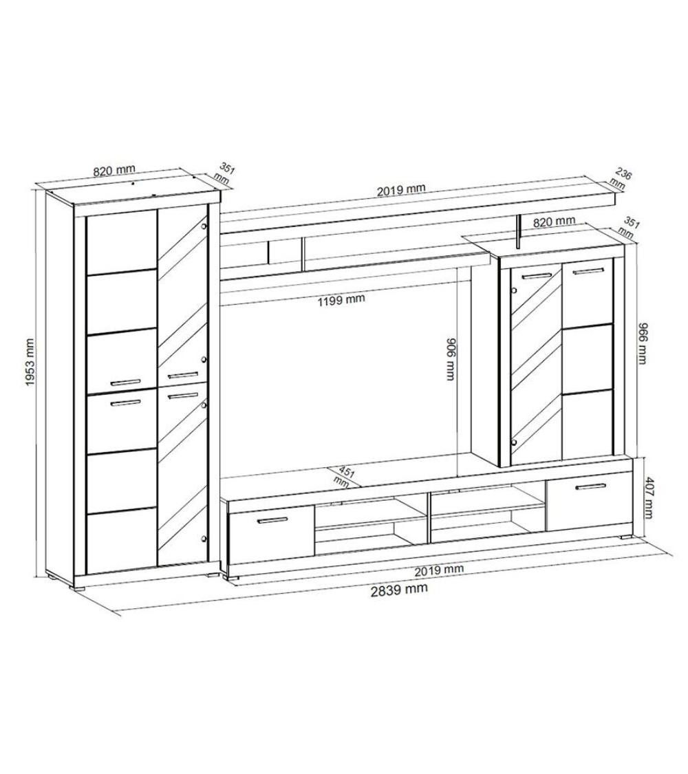 Mueble de salón completo ELIJAH