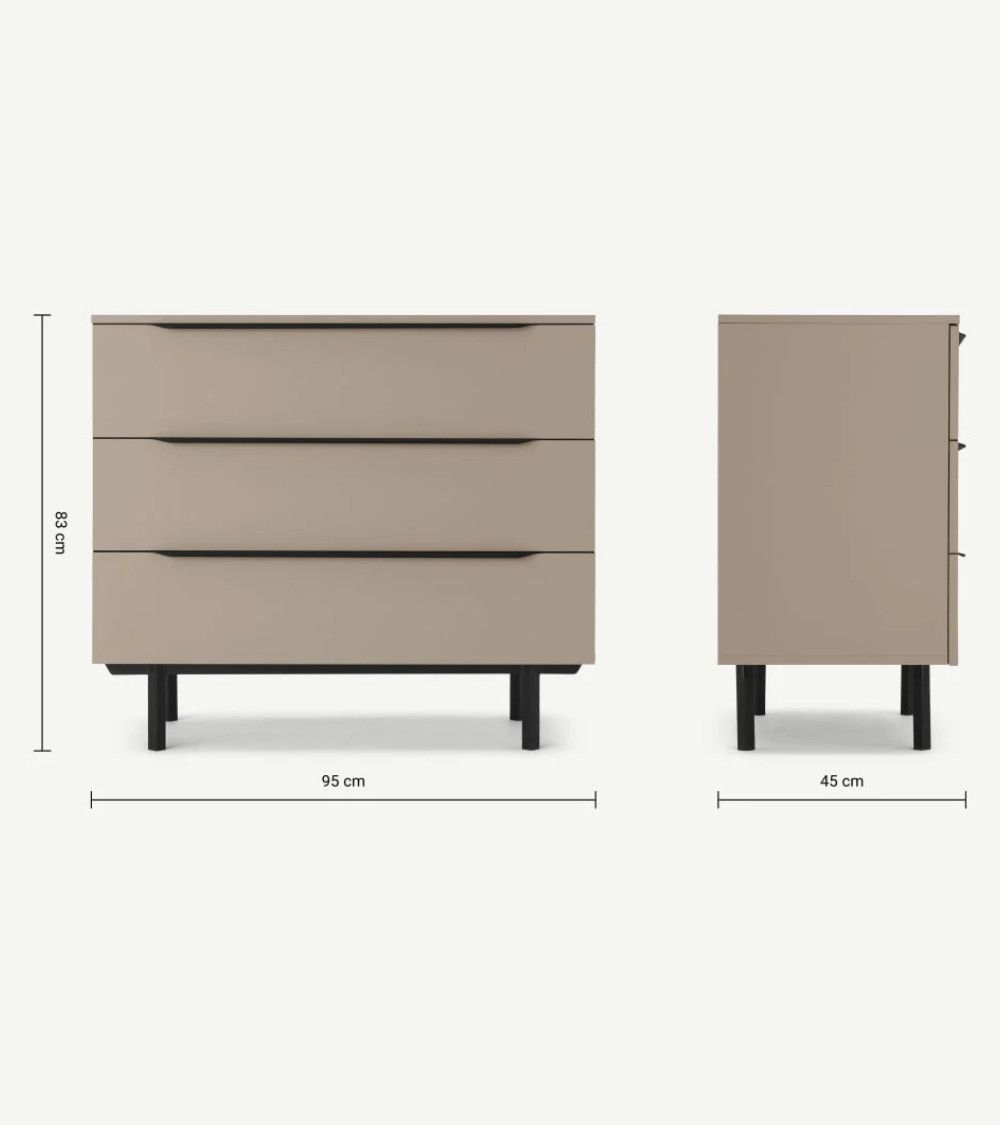 Cómoda 3 cajones MOCCA