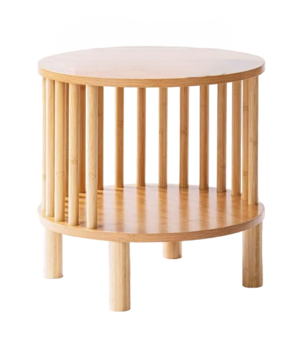 Mesita auxiliar redonda boho BELLARY