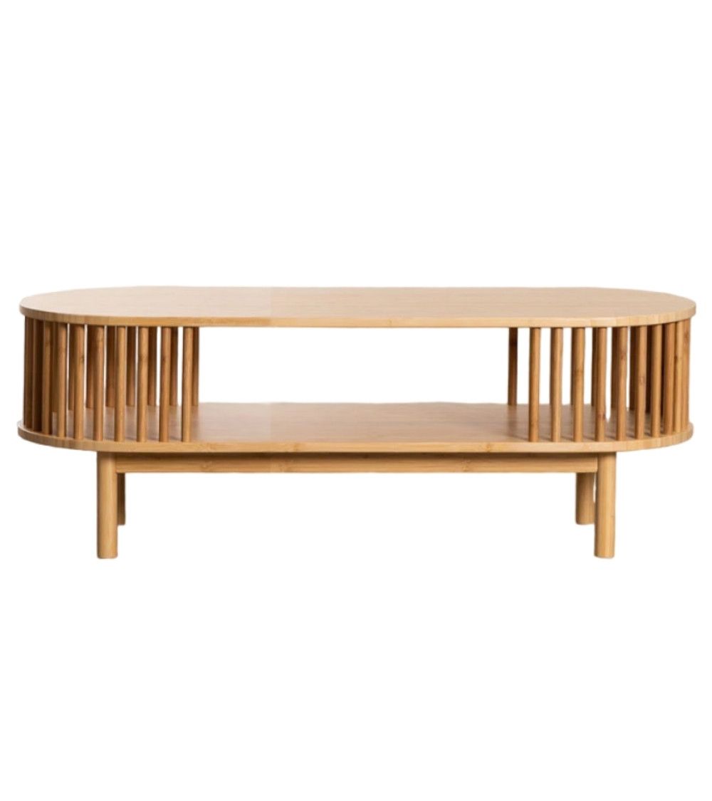 Mesa centro ovalada bambú BELLARY