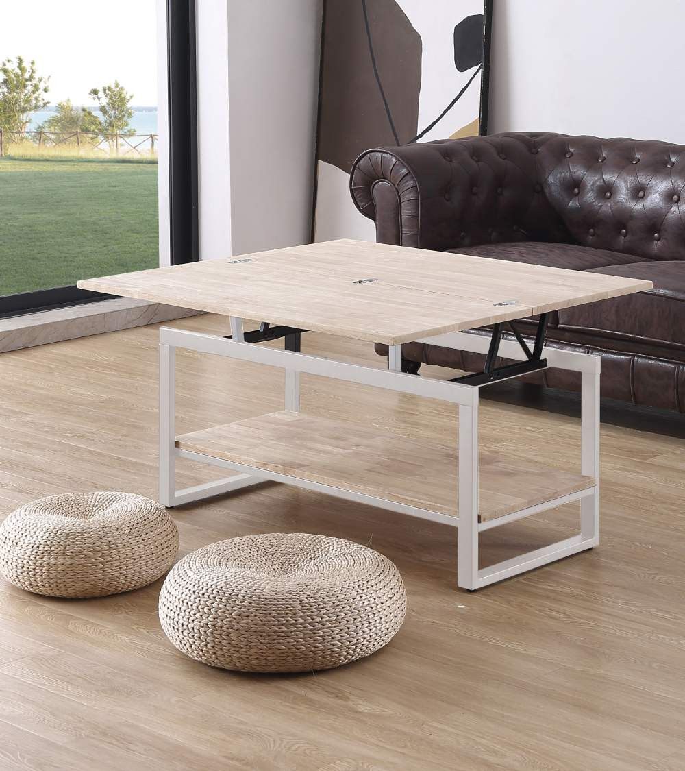 Mesa centro elevable extensible KARL | Cambia Tus Muebles