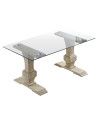 Mesa de comedor de cristal VICTORIA