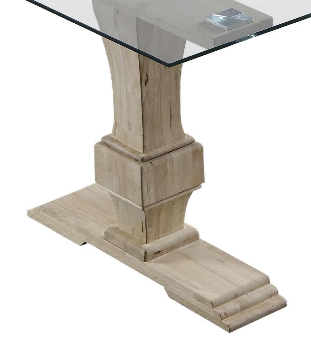 Mesa de comedor de cristal VICTORIA