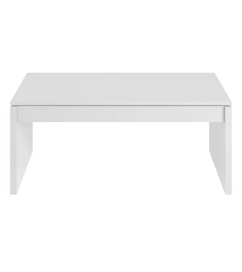 mesa cafe, blanco, roble, centro, elevable, salon, barato, economico,