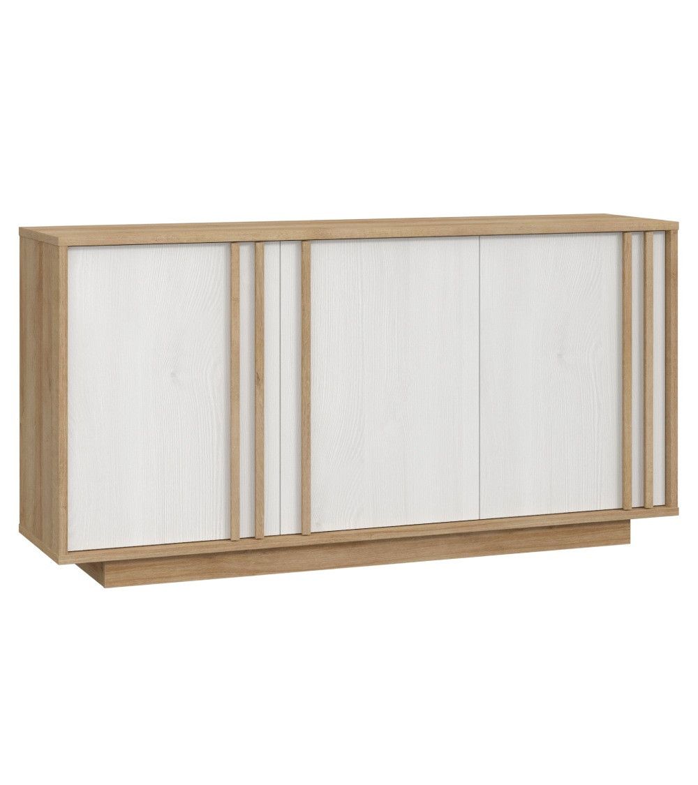 Mueble aparador SIGRID blanco y roble