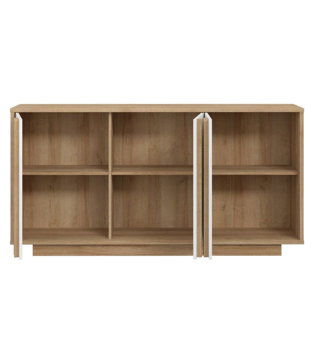 Mueble aparador SIGRID blanco y roble