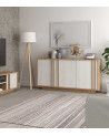 Mueble aparador SIGRID blanco y roble