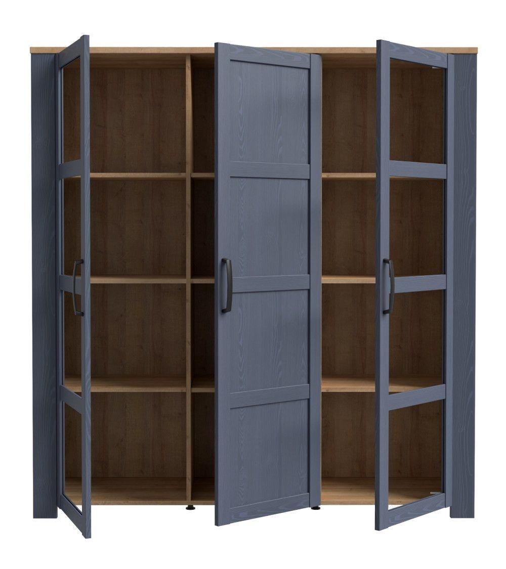 Vitrina alta 3 puertas ODIN