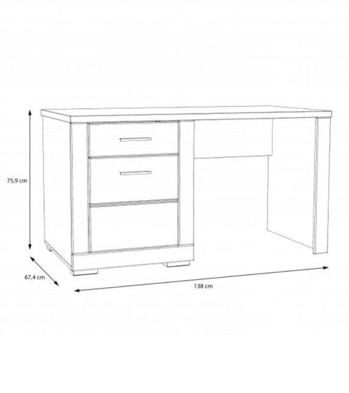 Mesa escritorio blanco SNOW