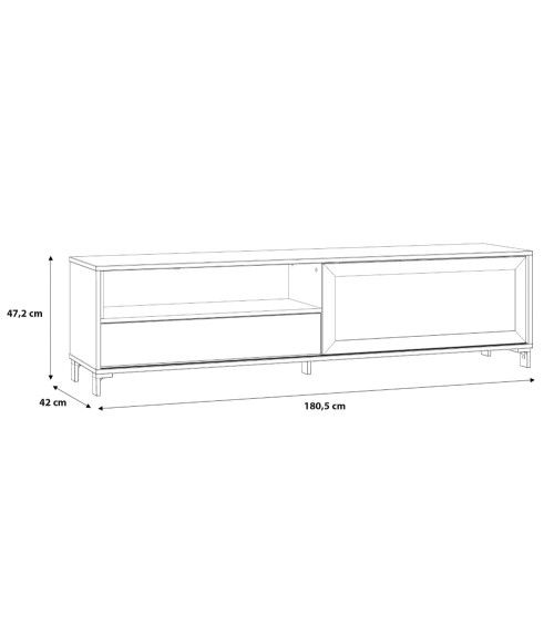 Mueble TV estilo industrial FOLKE