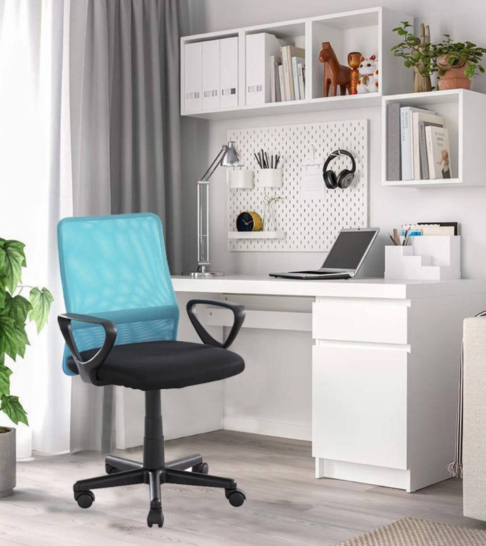 Silla de escritorio tapizada Maya, con tejido 3D