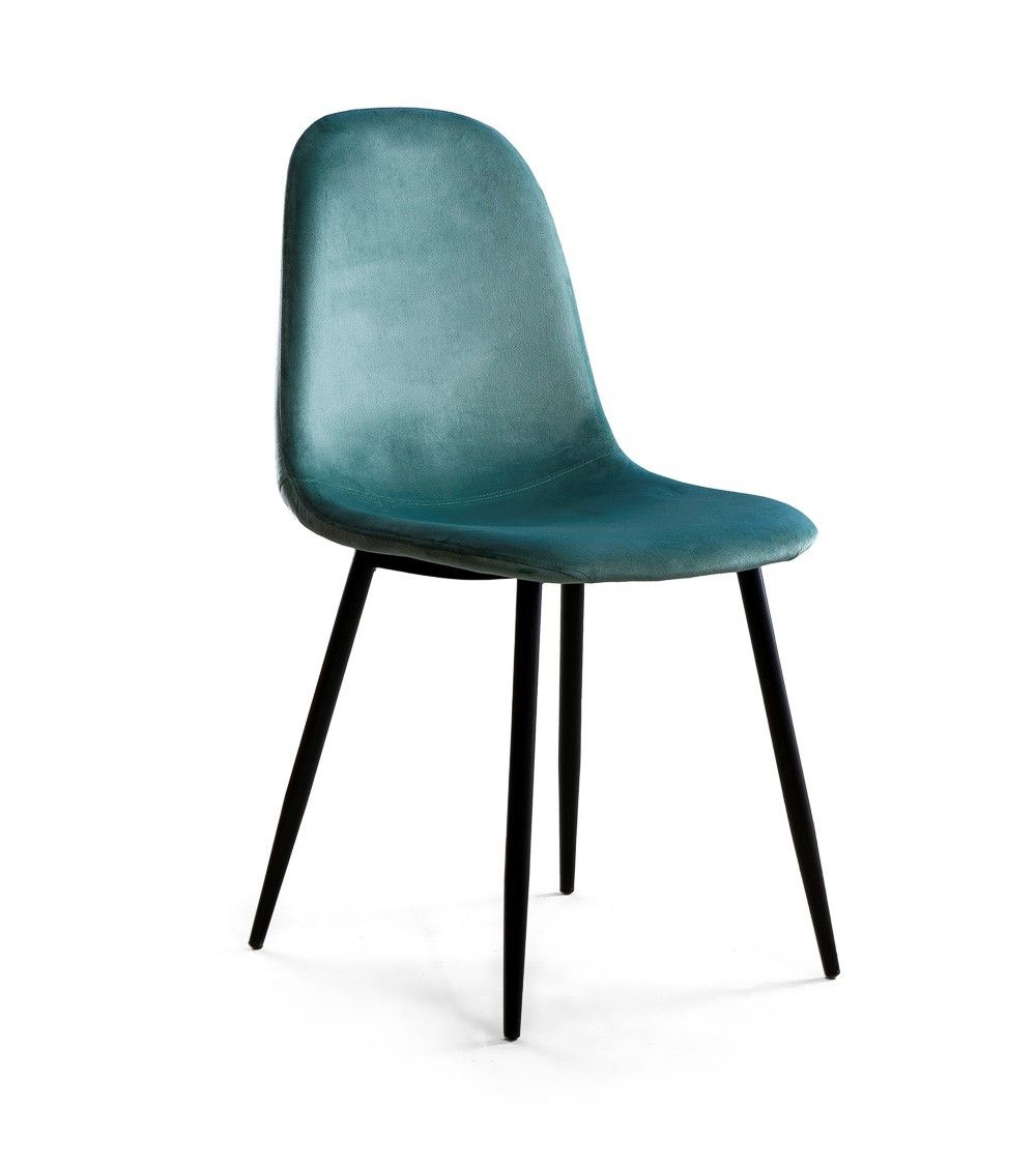 Sillas de comedor de terciopelo SWEDEN - Pack 4 Uds.