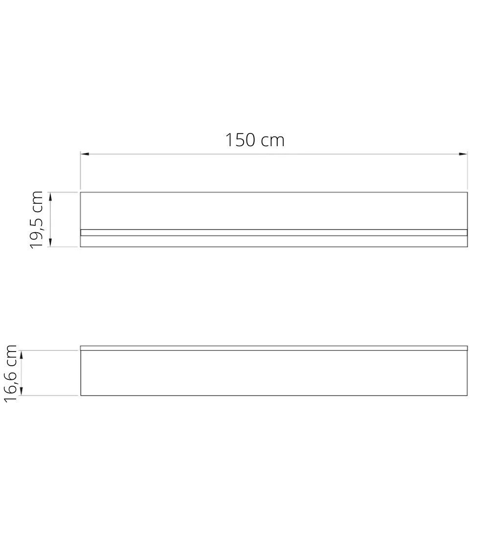 Estante de pared 150 cm MIDDLETON