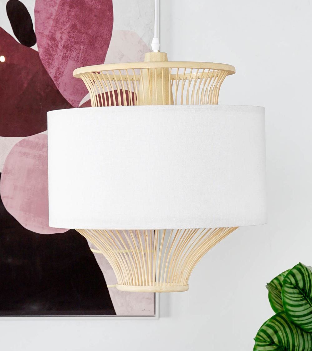 Lámpara de techo de bambú KACEY