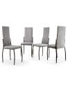 Pack 4 sillas tapizadas TASYA