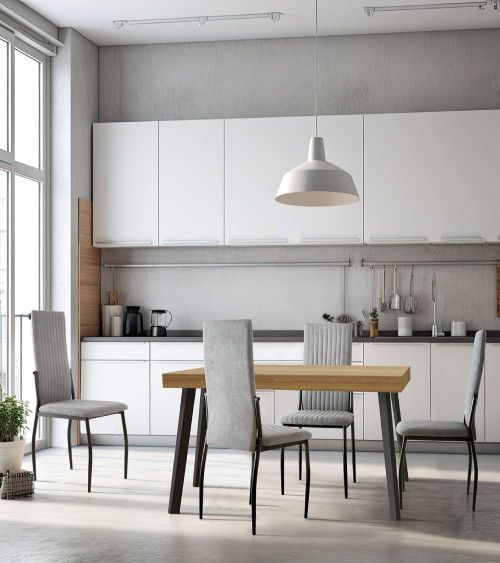 Pack 4 sillas tapizadas TASYA