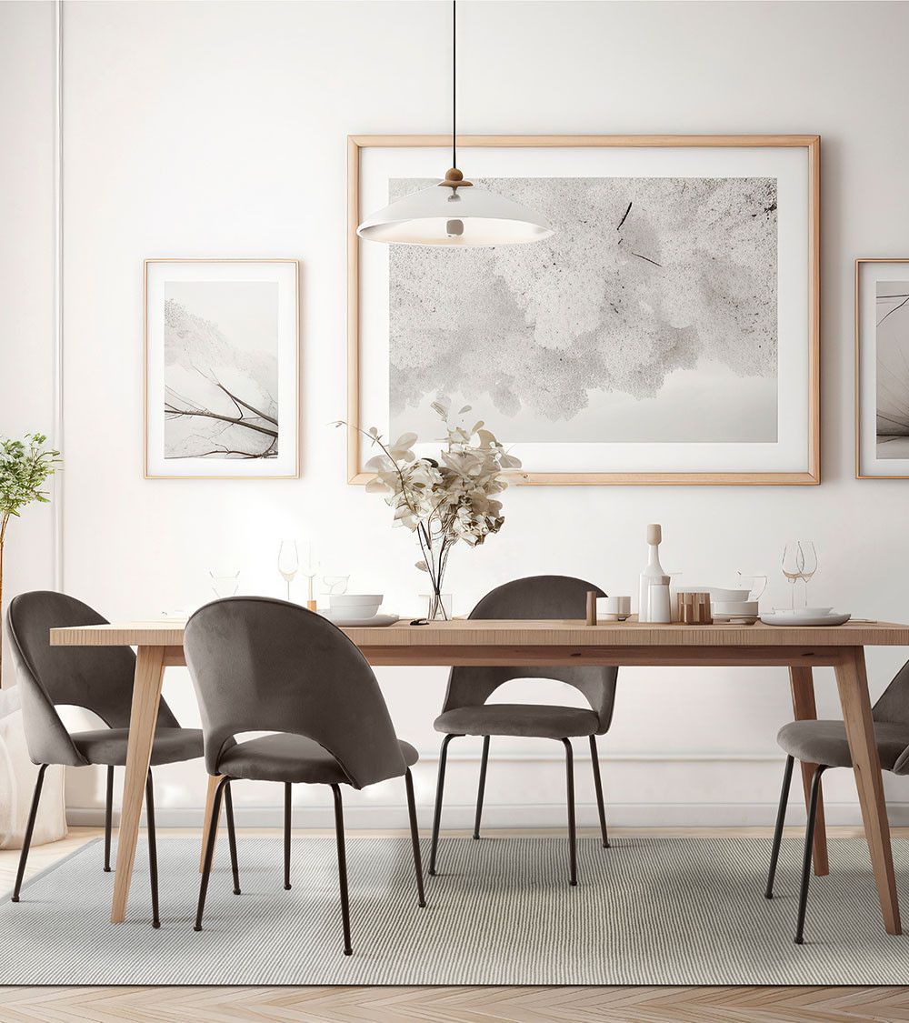 Pack 4 sillas terciopelo CECILE