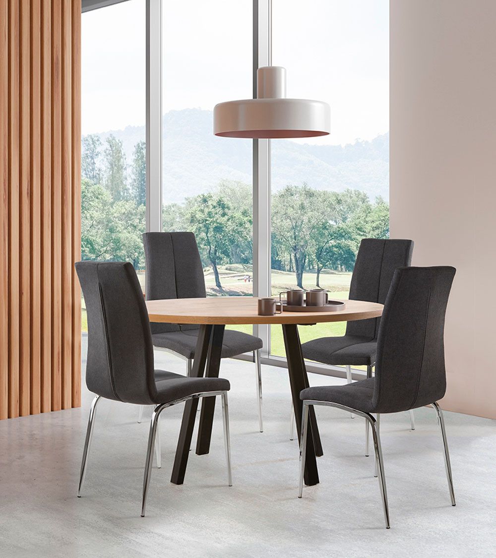 Pack 4 sillas tapizadas INGRID