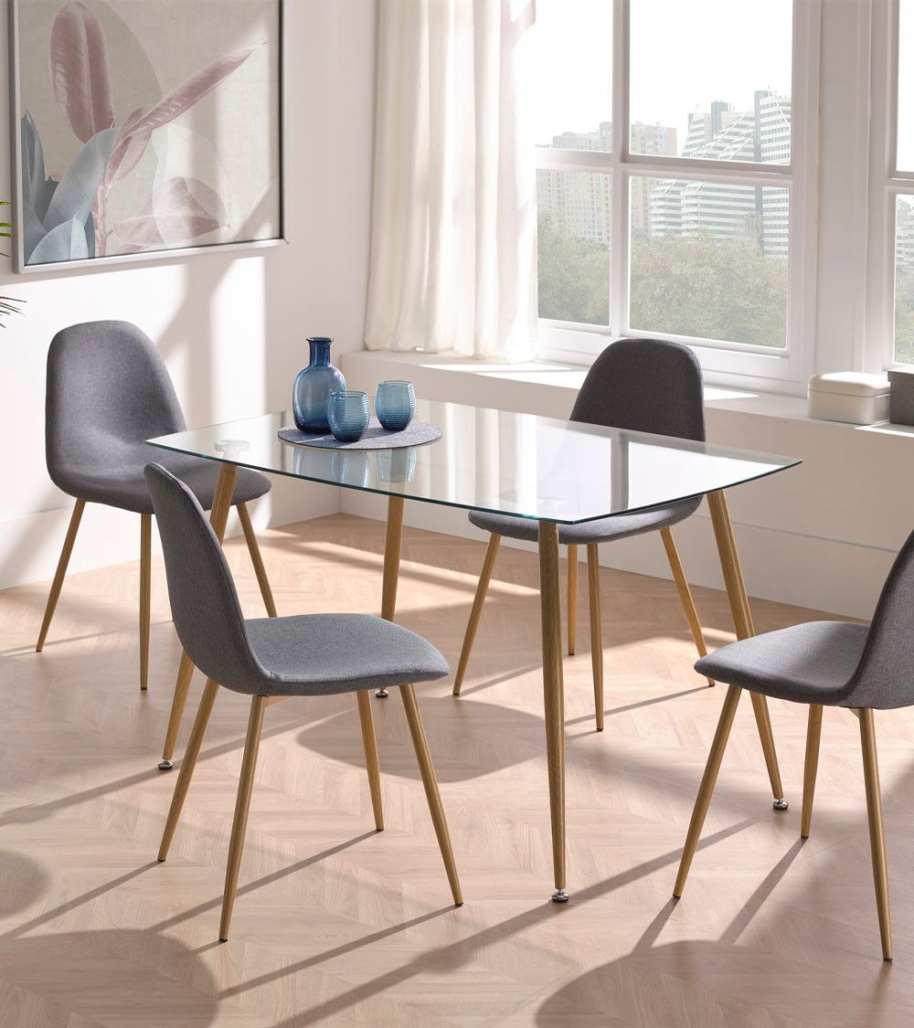 Pack de 4 sillas KOS, estilo nórdico